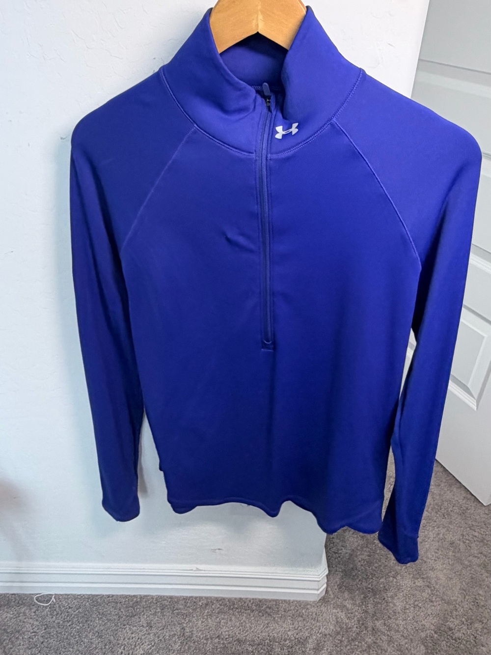 Under Armour Women's Long-Sleeve Half-Zip Swim Top - Royal Blue